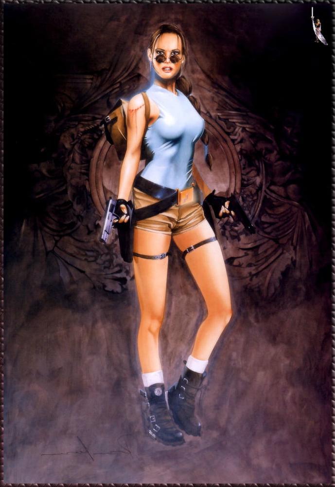 25P Lara Croft cartoon