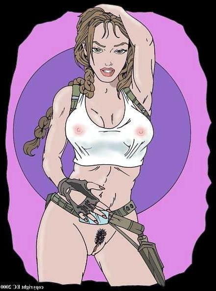 25P Lara Croft cartoon