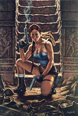 25P Lara Croft cartoon