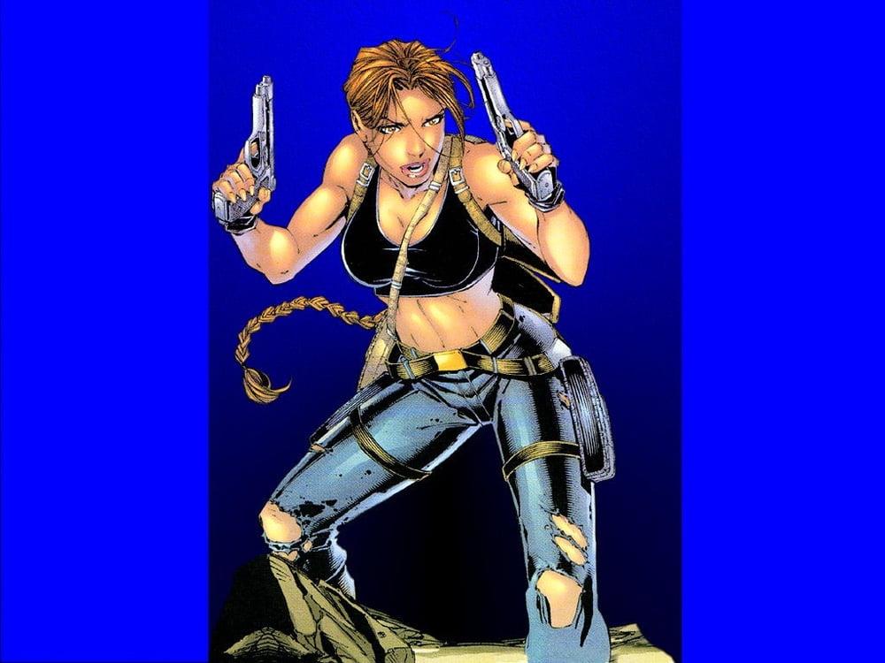 25P Lara Croft cartoon