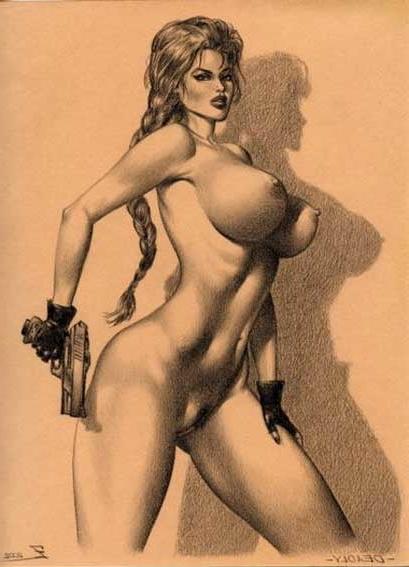 25P Lara Croft cartoon