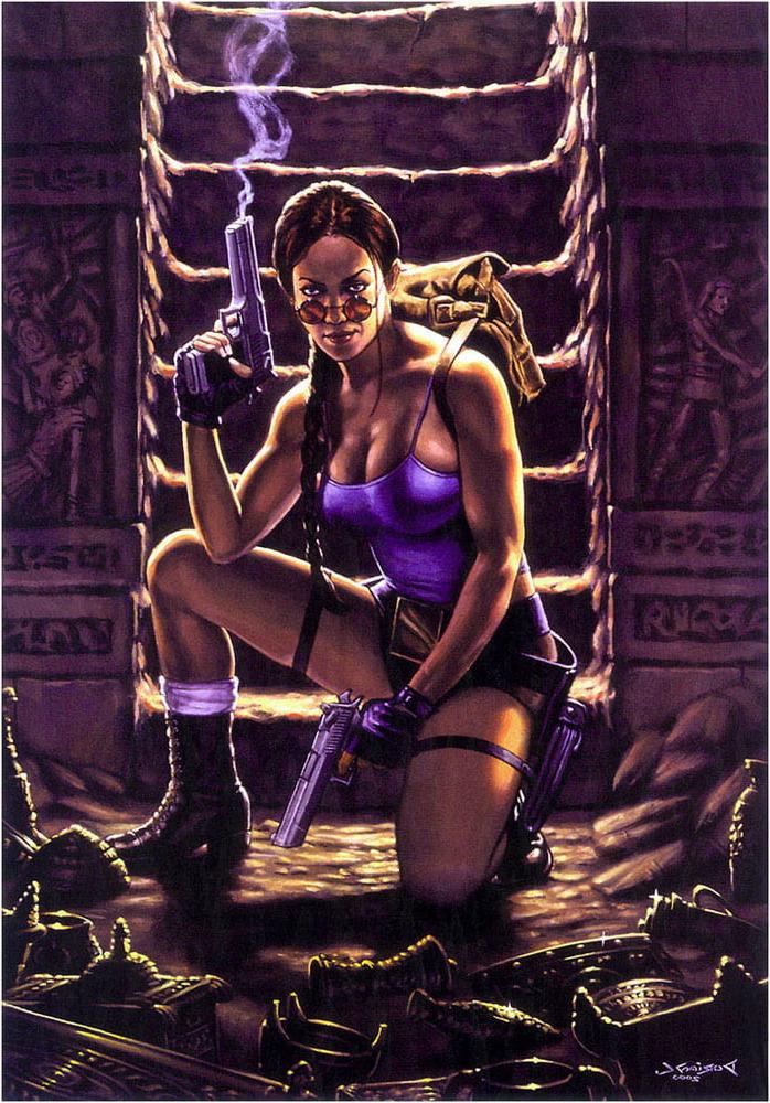 25P Lara Croft cartoon
