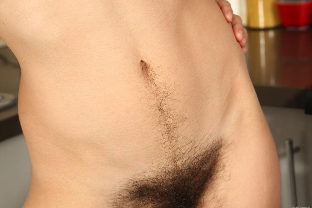 11P Girls Hairy belly happy trail treasure 2