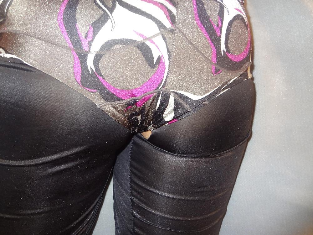 25P Shiny Leggings.Panties.Cum