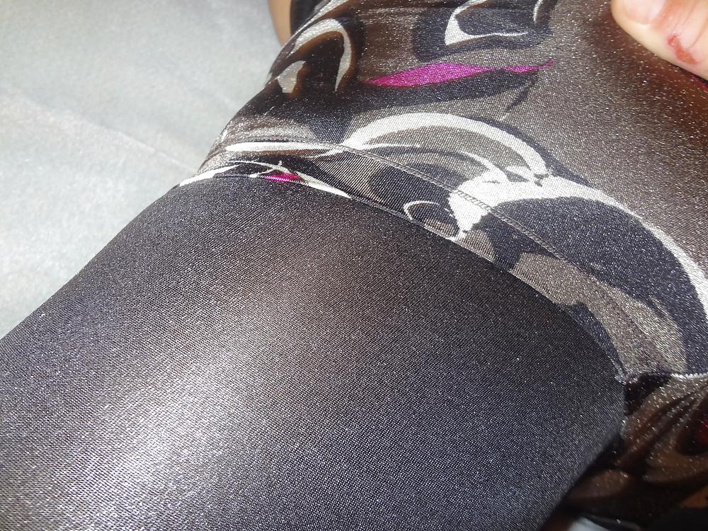 25P Shiny Leggings.Panties.Cum