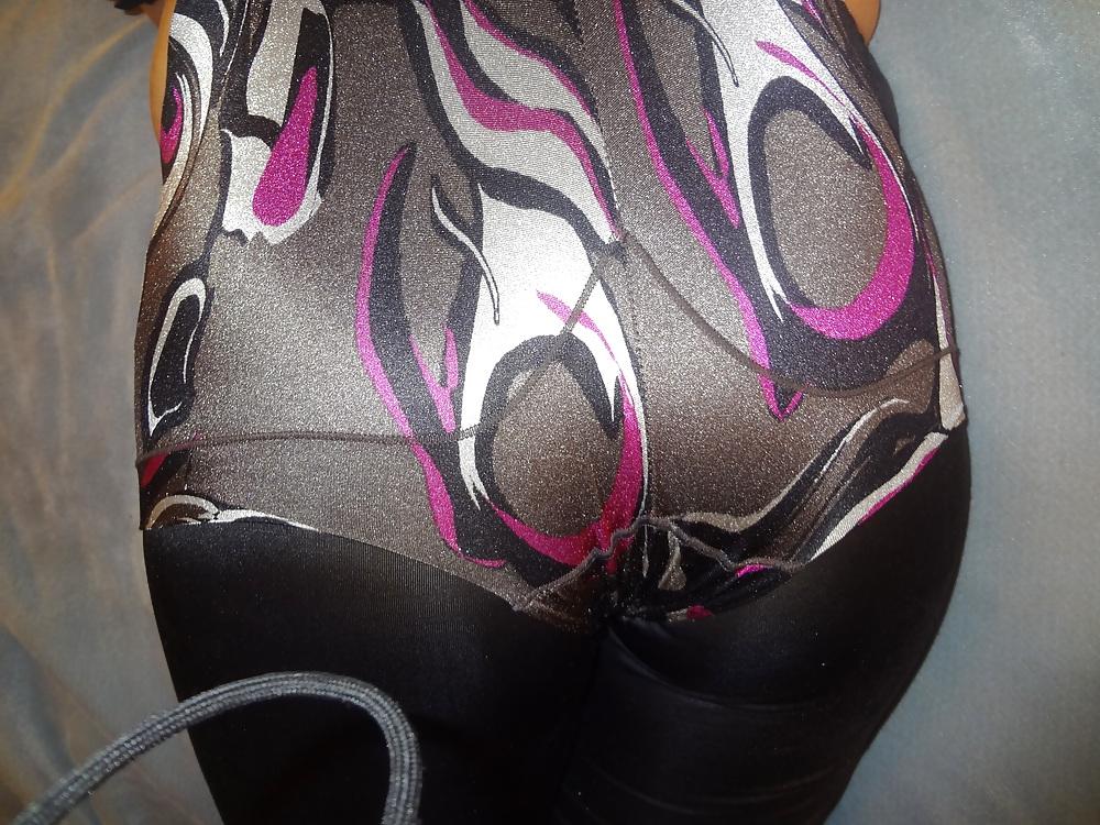 25P Shiny Leggings.Panties.Cum