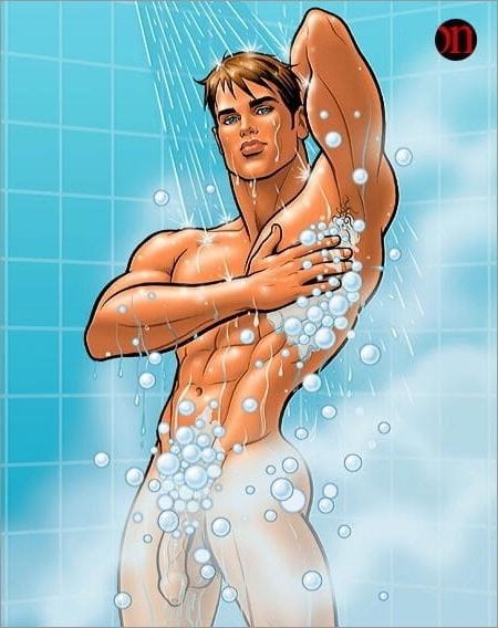 25P Cartoon gay ( sex and water)