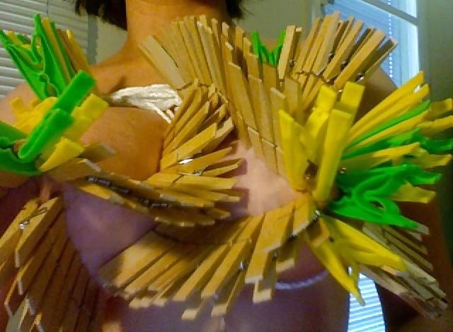 25P Big Natural Boobs Tortured With Over 100 pegs
