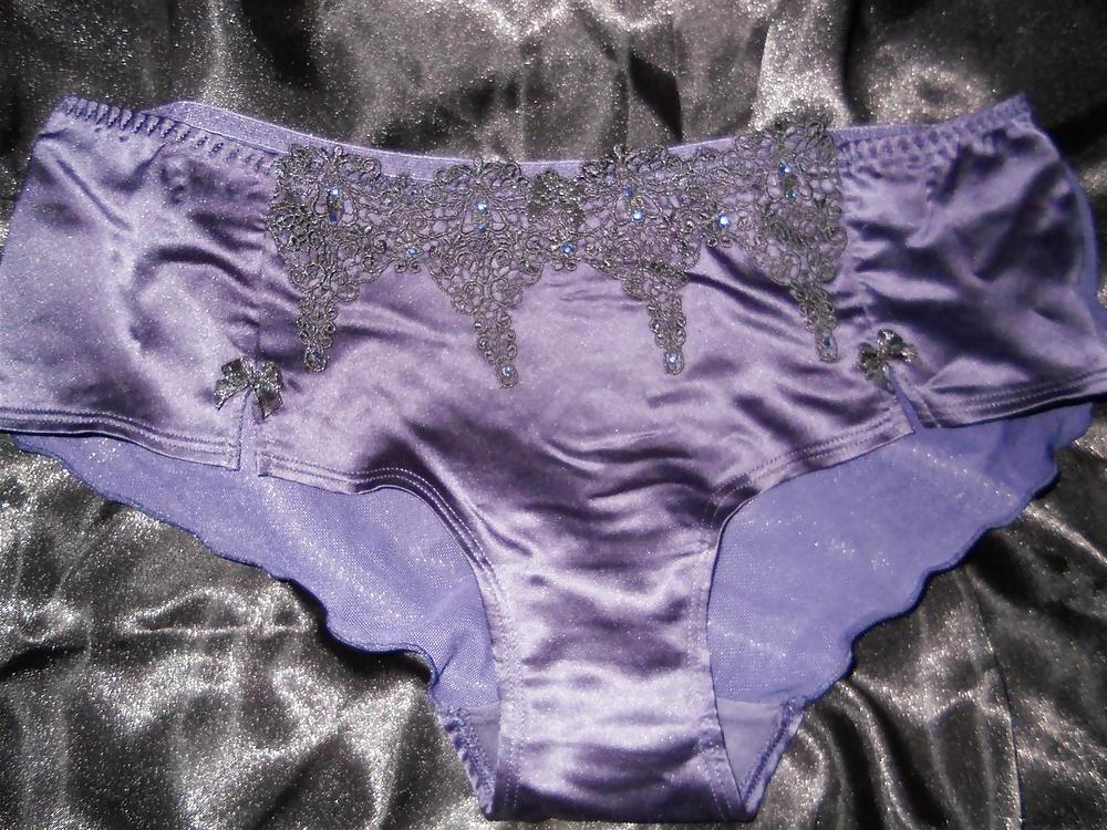 21P Satin sheer knickers and cami top