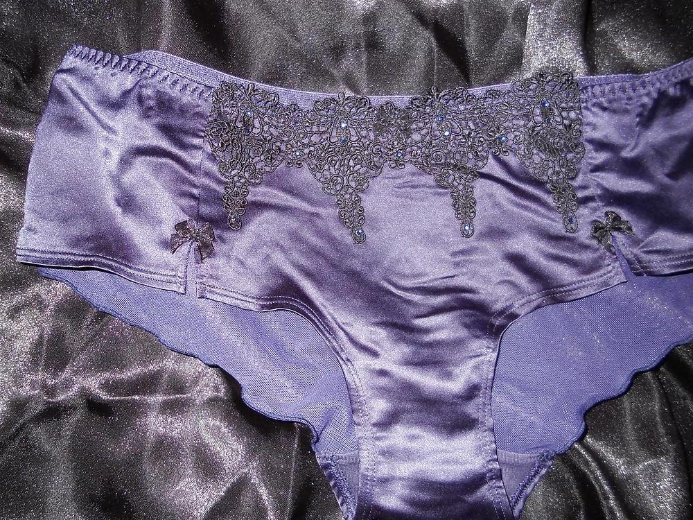 21P Satin sheer knickers and cami top