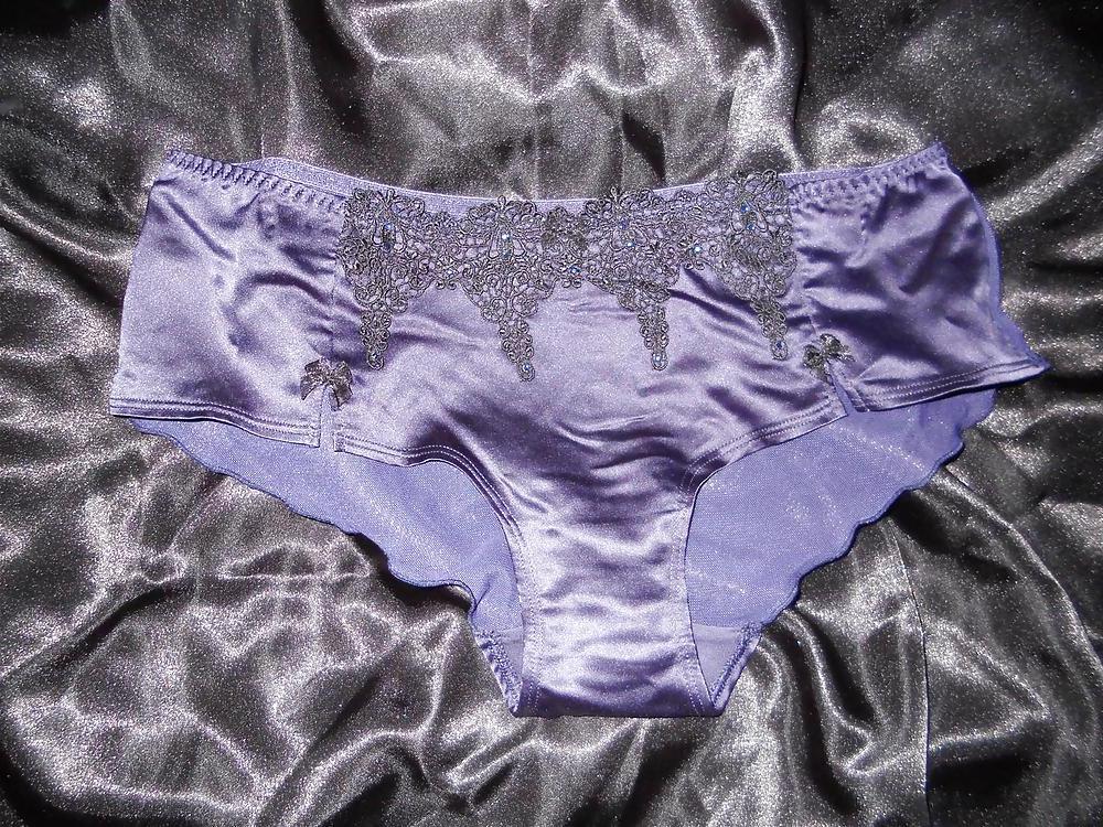 21P Satin sheer knickers and cami top