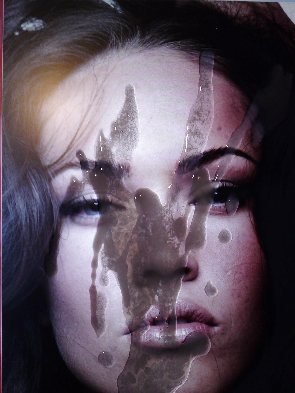 7P Cumshot over MEGAN FOX