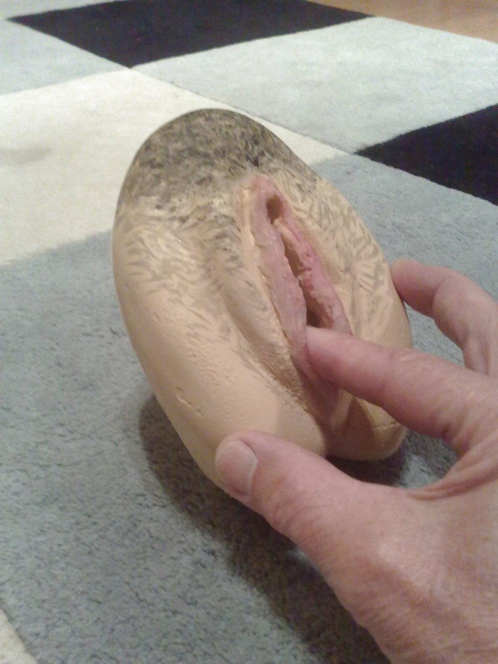20P Homemade cyberskin vagina