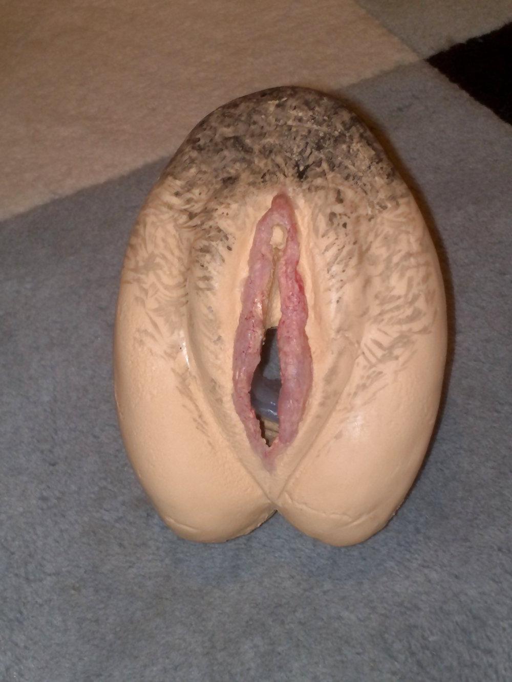 20P Homemade cyberskin vagina