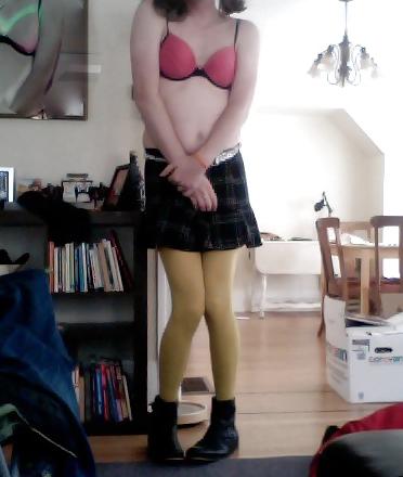 5P Uh oh, bookish shy Peaches in pigtails
