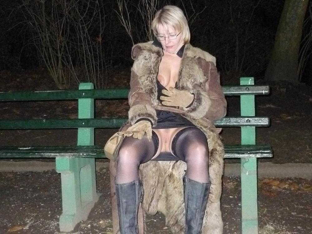 25P Nude under fur coat 9