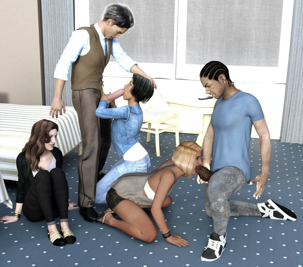 25P group sex (more than 2 people) 13 (cartoon)