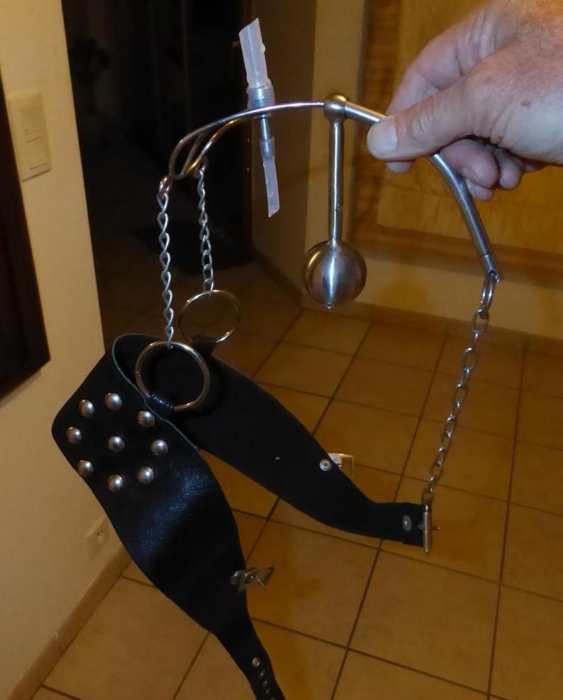 25P Slave Irina's chastity piercings