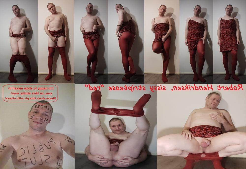 10P Robert Hendriksen - Sissy Striptease "Red" (Short Edition)