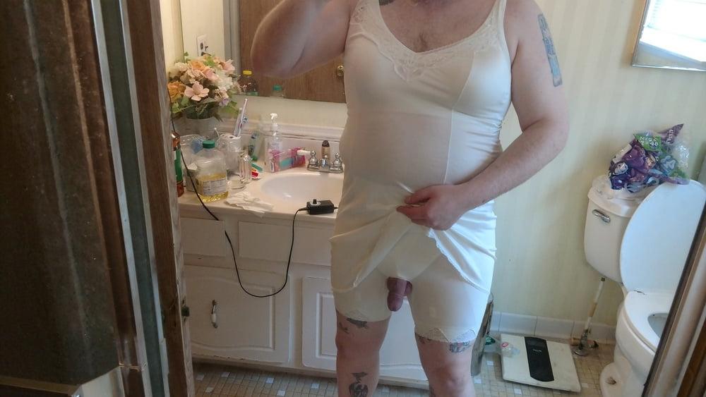 20P Getting dressed in mommies lingerie