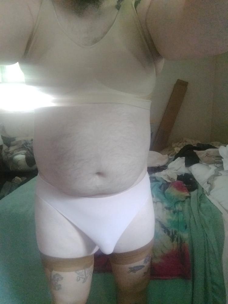 20P Getting dressed in mommies lingerie