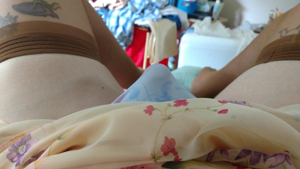20P Getting dressed in mommies lingerie