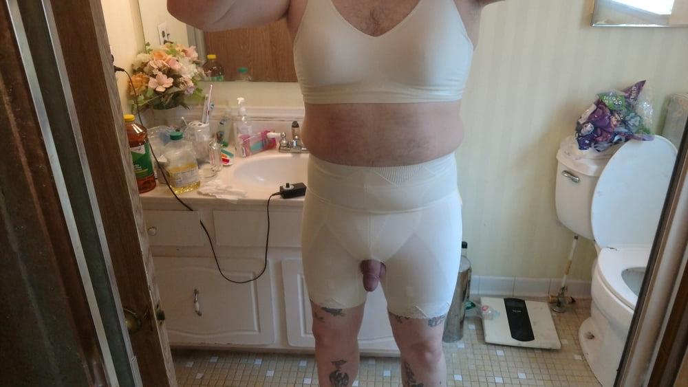 20P Getting dressed in mommies lingerie