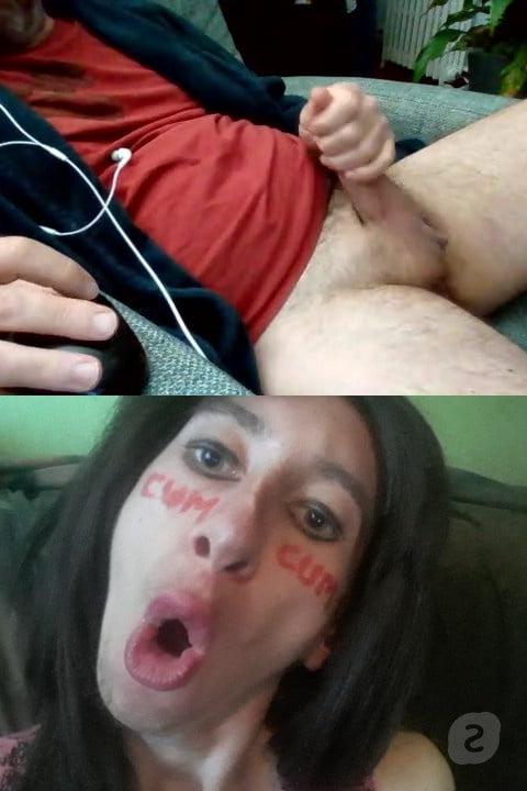 25P CipciaOliwcia's sissy captured on Skype.