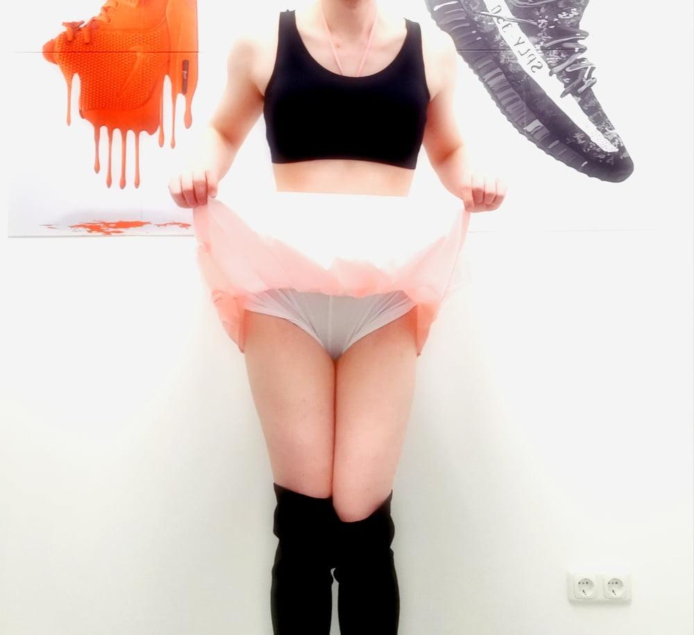 23P New skirt and also 8 days locked in chastity