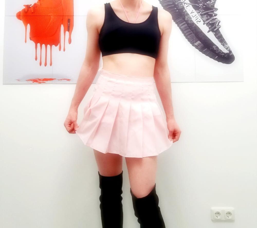 23P New skirt and also 8 days locked in chastity