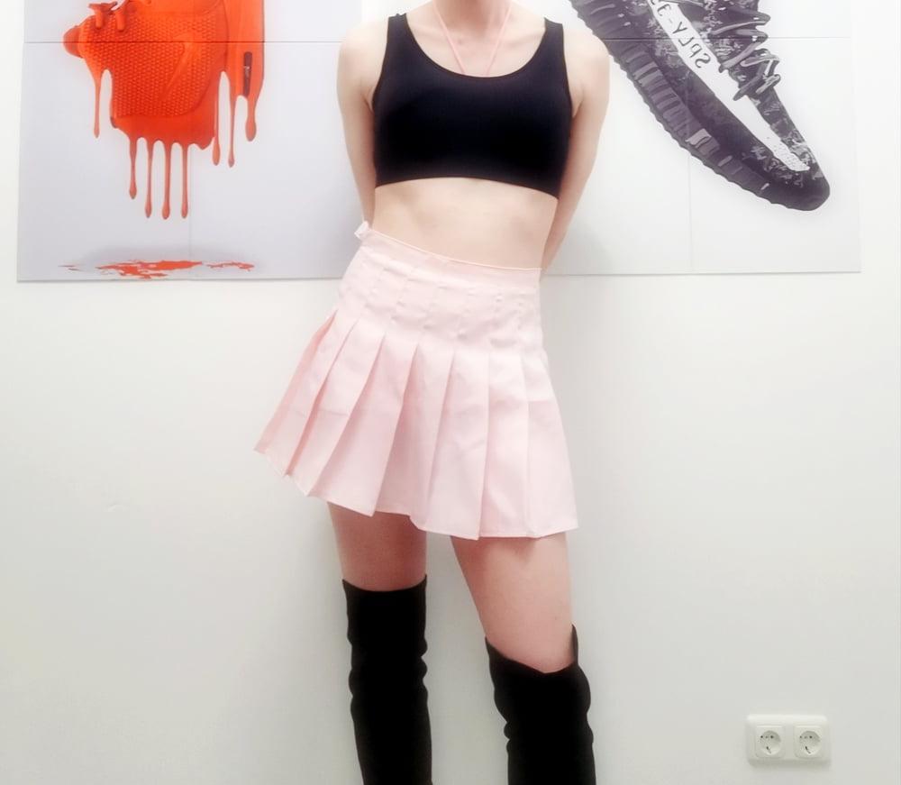 23P New skirt and also 8 days locked in chastity