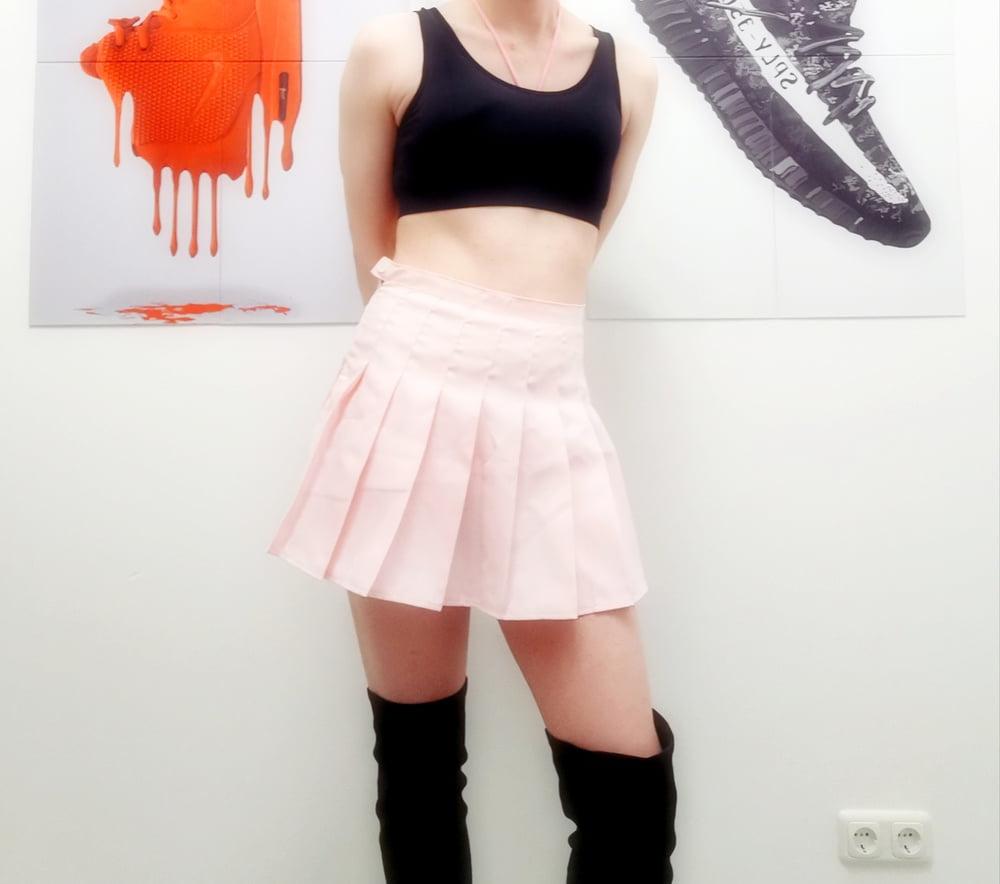 23P New skirt and also 8 days locked in chastity