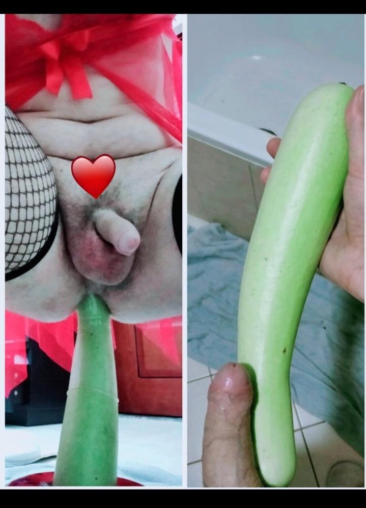 20P Sissy CD's New Dildo + Socks
