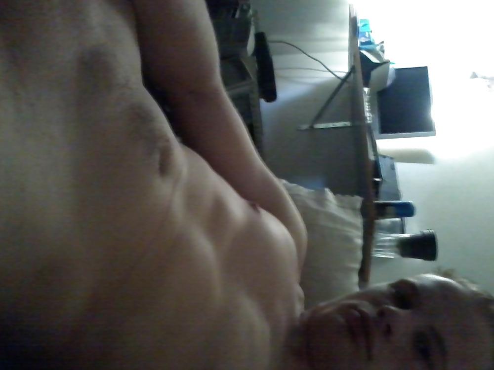 6P Big white cock shows by young skinny boy