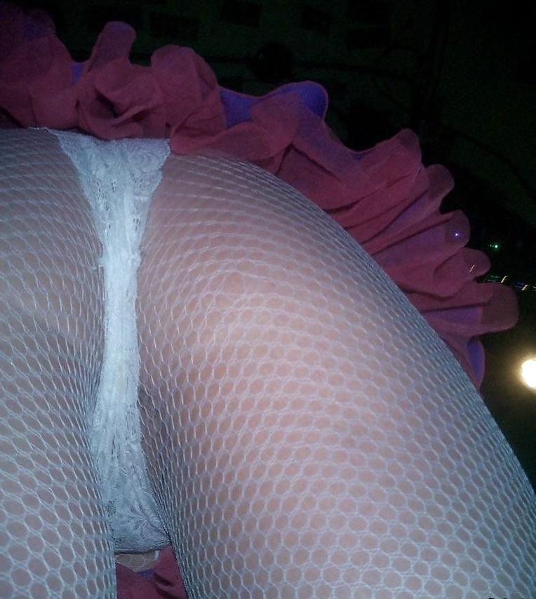14P Upskirt under skirt without tights and stockings