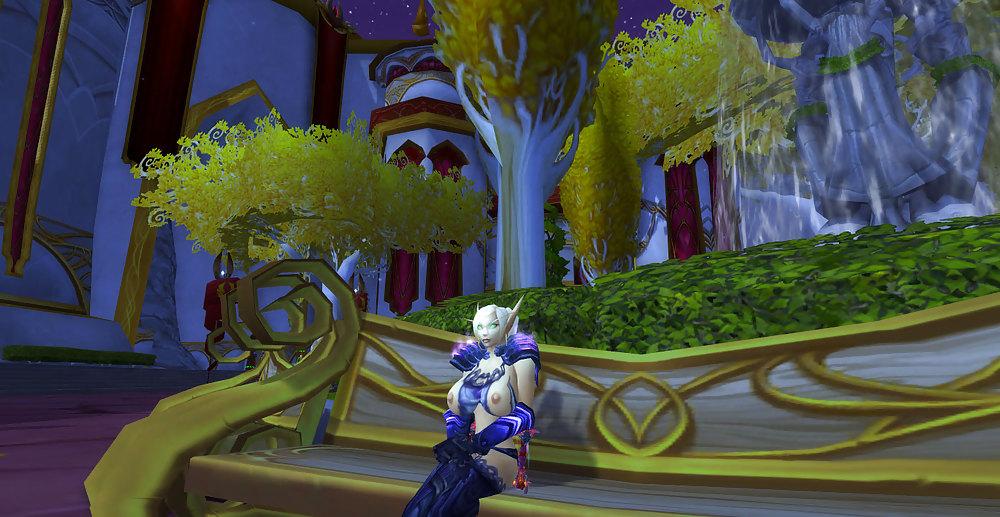 25P Keyla the Blood elf slut, and her Night elf friend.