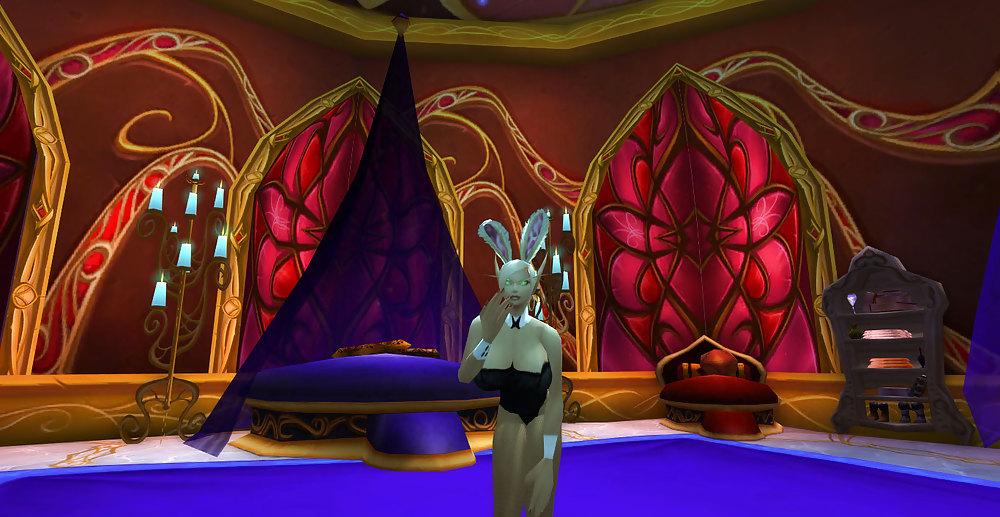 25P Keyla the Blood elf slut, and her Night elf friend.