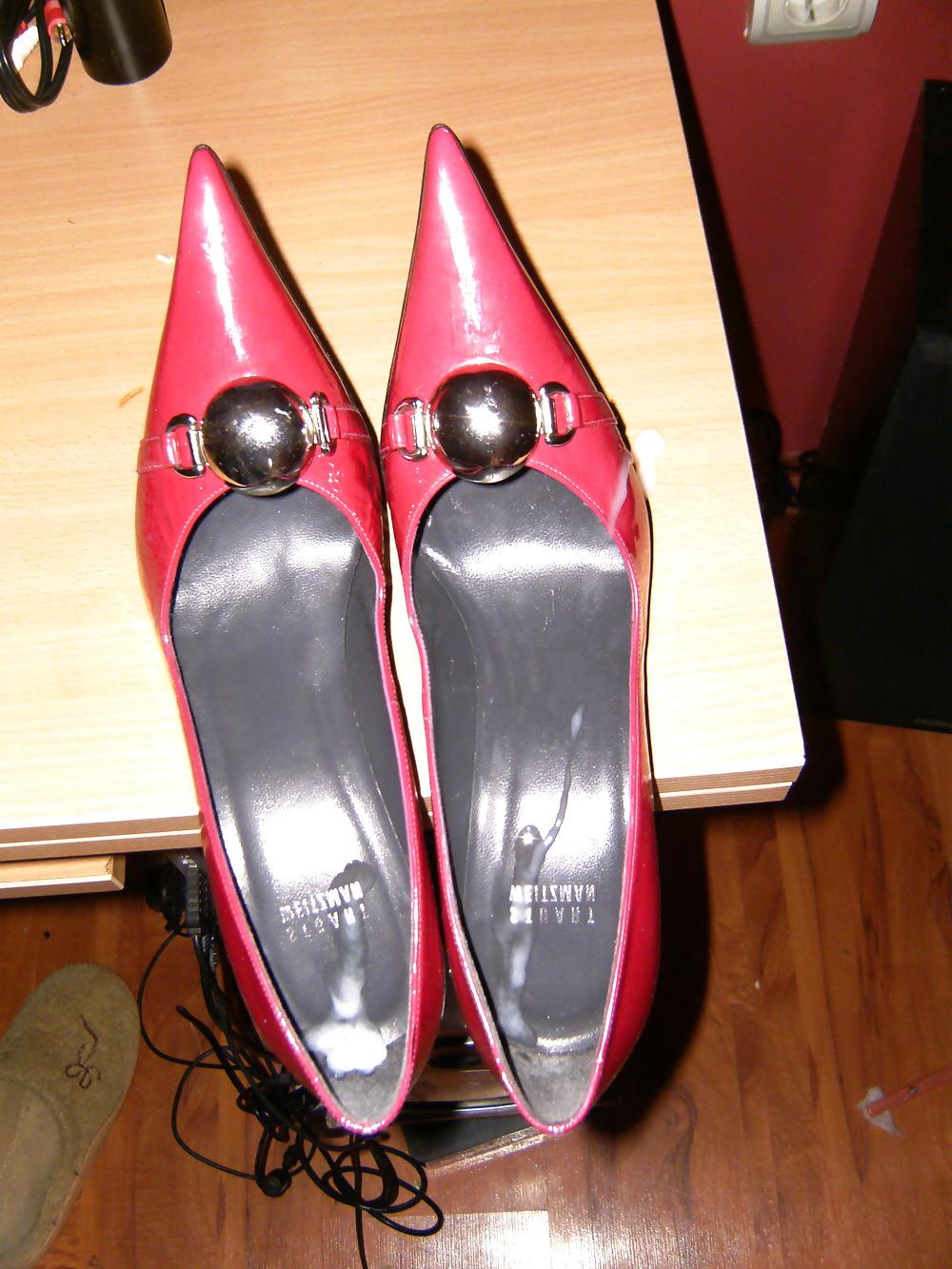16P Fuck & Cum on my friend's wife Red High Heels!
