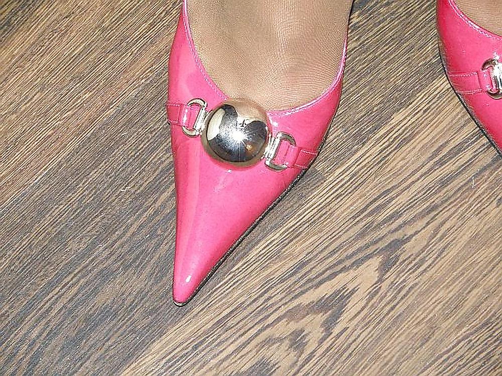 16P Fuck & Cum on my friend's wife Red High Heels!