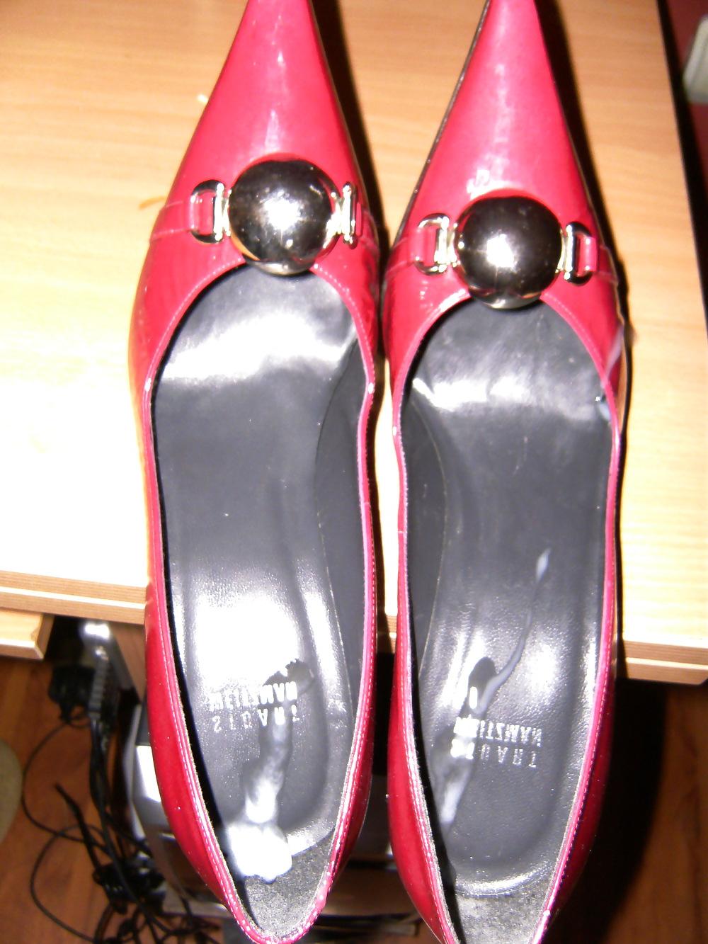 16P Fuck & Cum on my friend's wife Red High Heels!
