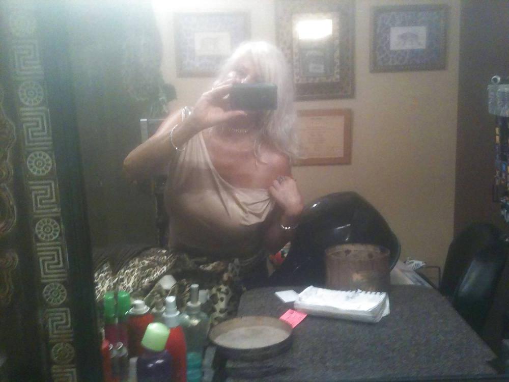25P Busty Blond Granny huge tits