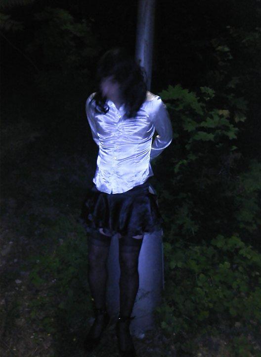 9P Sissy cum whore slut outside!