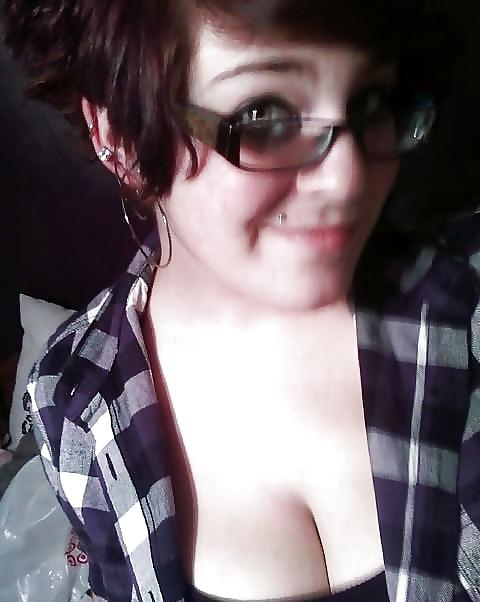 11P Nerdy girl with huge tits