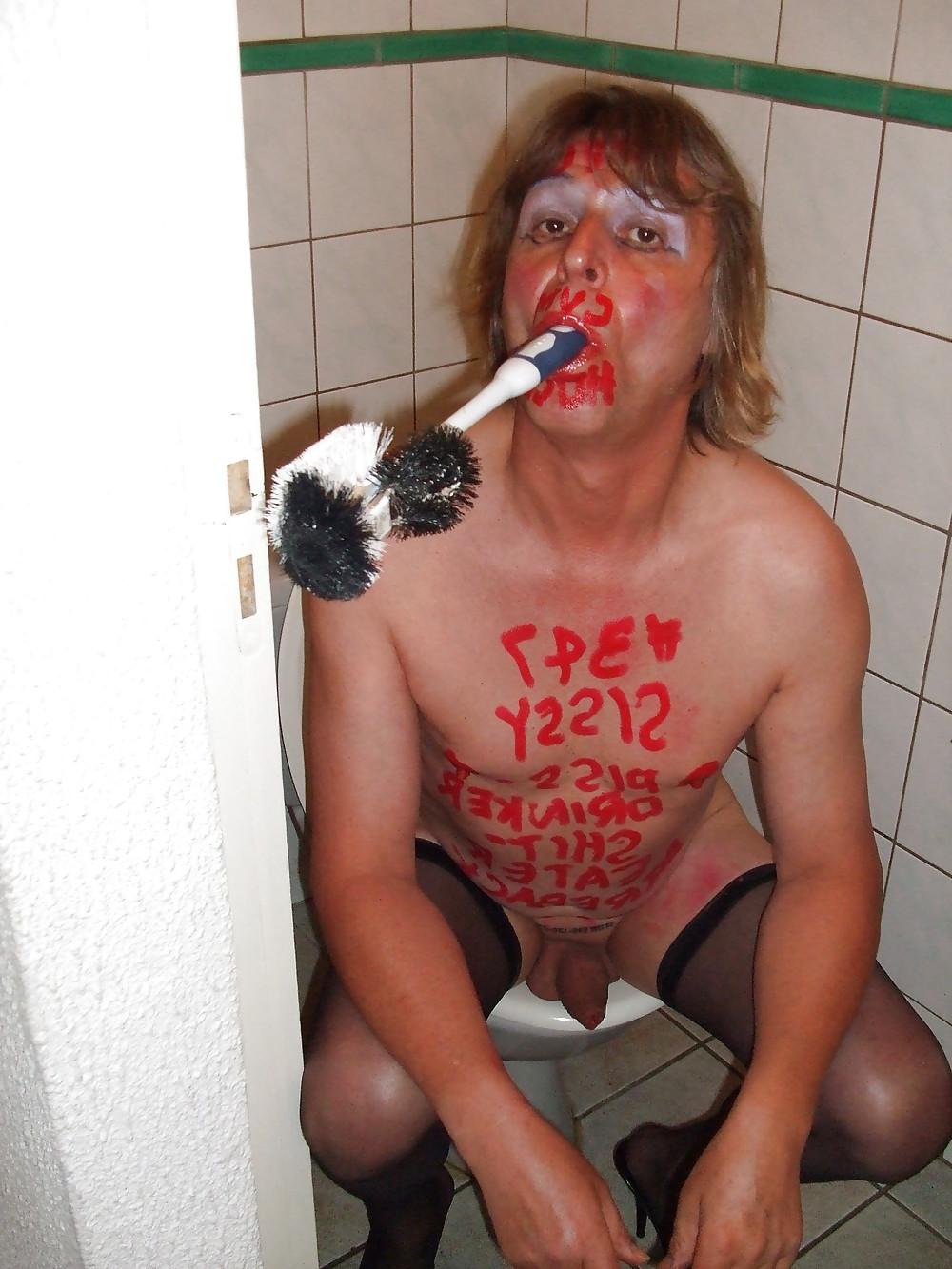 15P Sissy slave kristine the toilet and cock slave 