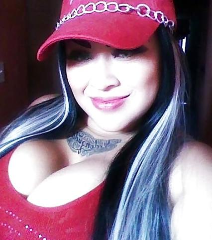 25P Latina mild with big tits and huge fake eyebrows