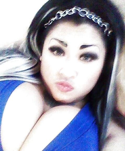 25P Latina mild with big tits and huge fake eyebrows