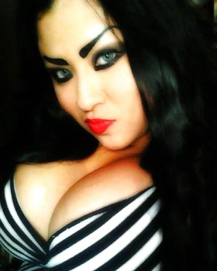 25P Latina mild with big tits and huge fake eyebrows