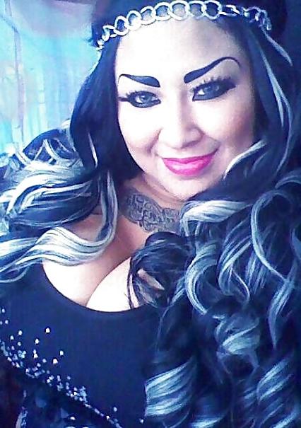 25P Latina mild with big tits and huge fake eyebrows