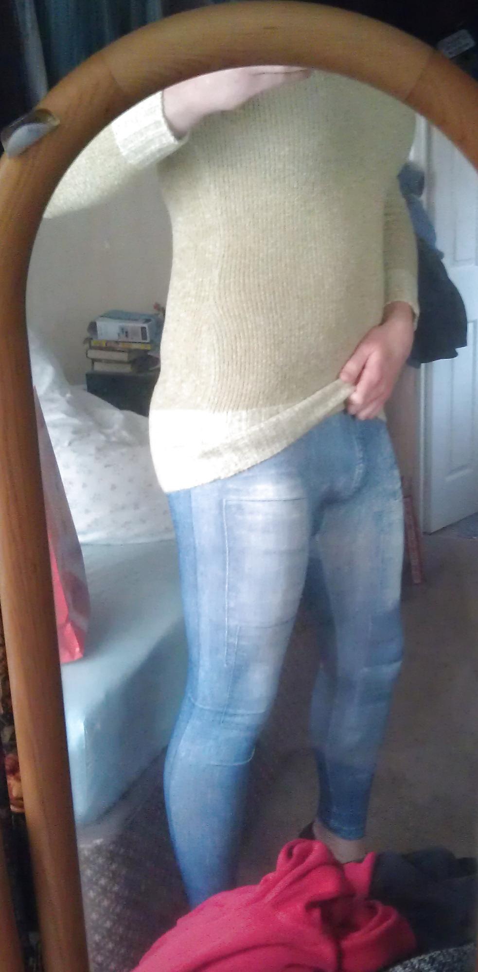 6P Sissy boi slut in jeggings