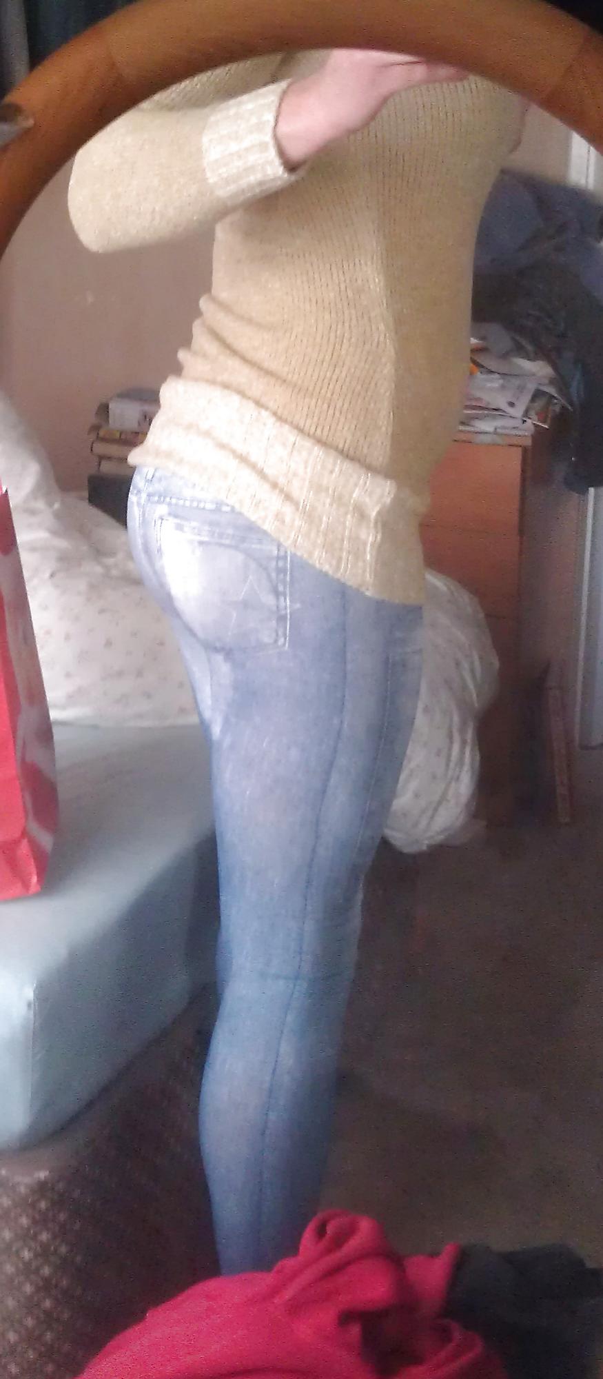6P Sissy boi slut in jeggings